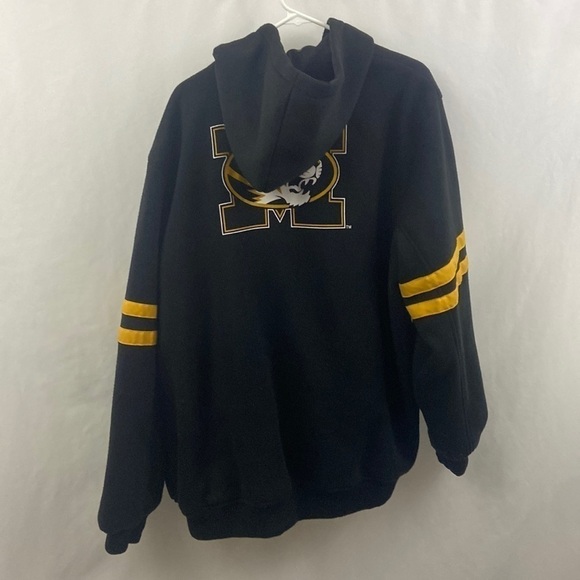 Missouri Mizzou Tigers Rare 2XL Reversible Mens Jacket Zipper Broke - Picture 6 of 16